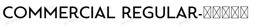 Commercial Regular字体转换